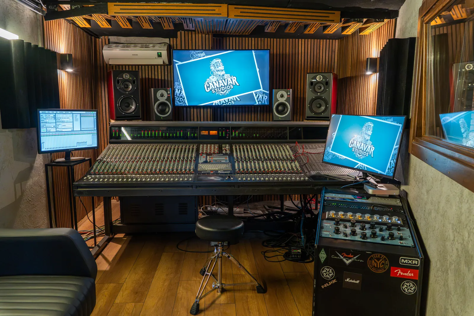 Studio control room detail